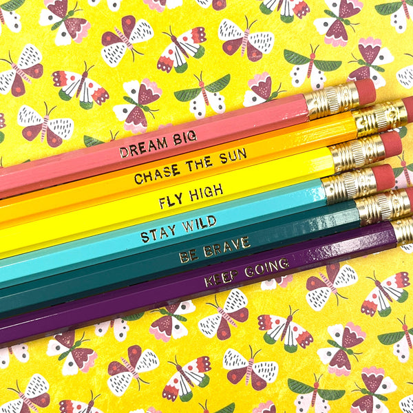 Dream big pencils, set of 6